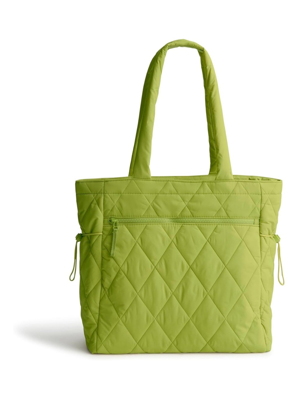 Vera Bradley Quilted Featherweight Zip Tote Bag in Lime Green- New